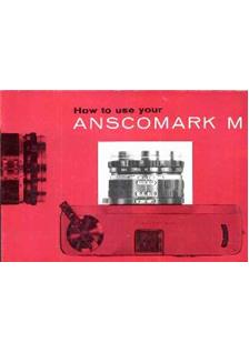 Ansco Anscomark M manual. Camera Instructions.